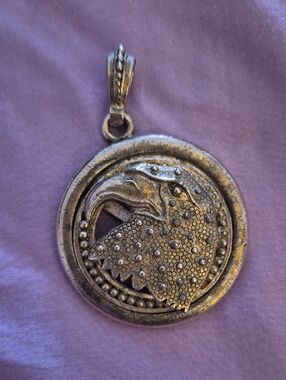 Silver-Tone Eagle Pendant Necklace - Women Jewelry
